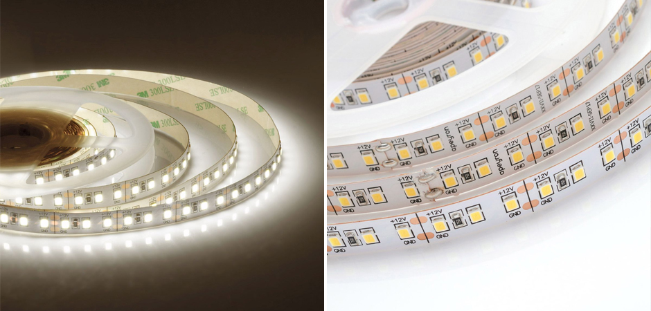 Светодиодная лента 14,4W/m 120LED/m 2835SMD теплый белый Светодиодная лента 14,4W/m 120LED/m 2835SMD теплый белый - Loft-Concept в Челябинске