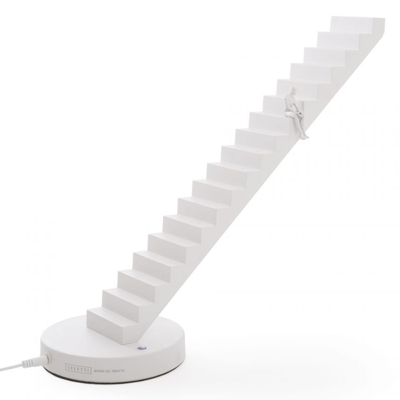 Настольная лампа Seletti Verso Lamp White Белый Настольная лампа Seletti Verso Lamp White Белый в Челябинске | Loft Concept