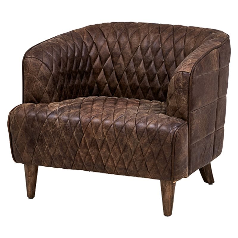 Philadelphia Armchair Кресло из Коричневой Винтажной Кожи Коричневый винтаж Philadelphia Armchair Кресло из Коричневой Винтажной Кожи Коричневый винтаж в Челябинске | Loft Concept