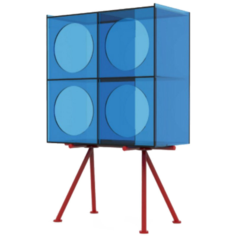 Синий буфет из акрила Blue Acrylic Cupboard Синий Синий буфет из акрила Blue Acrylic Cupboard Синий в Челябинске | Loft Concept