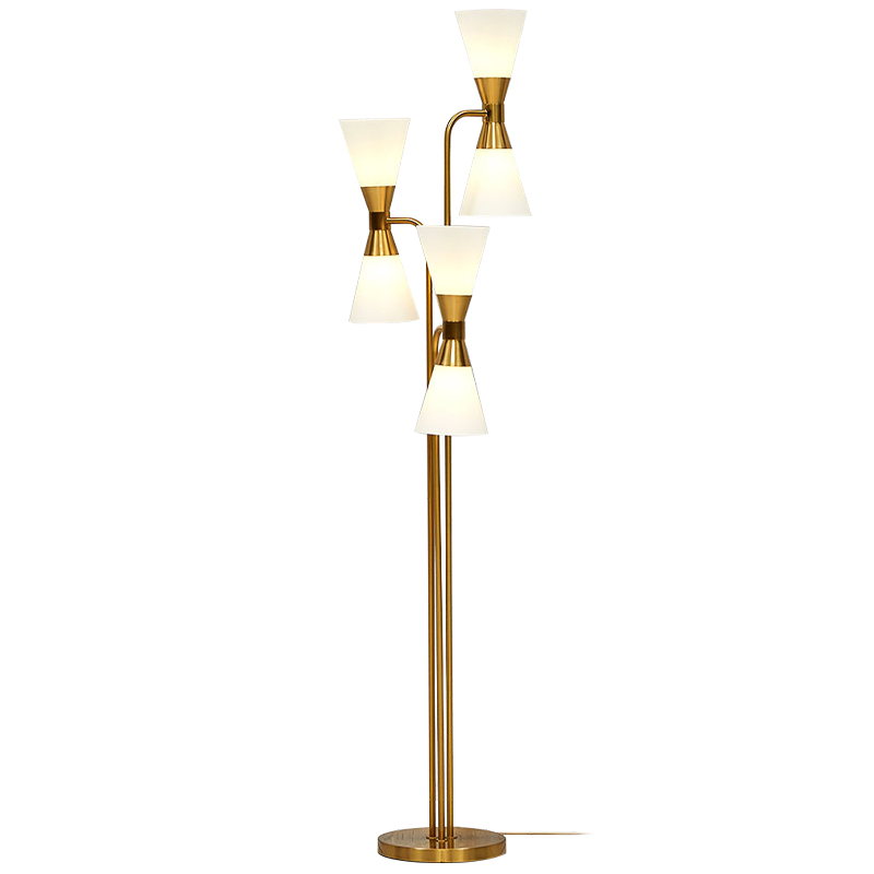Торшер Fionn Floor lamp Белый Золотой Торшер Fionn Floor lamp Белый Золотой в Челябинске | Loft Concept