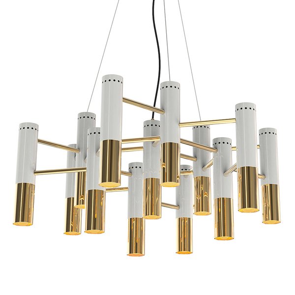 Люстра IKE Delightfull Gold & White Люстра IKE Delightfull Gold & White в Челябинске | Loft Concept