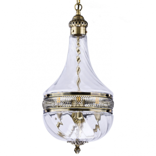 Люстра Capitol Hill Glass Pendant 30 Bronze Темная бронза винтаж Люстра Capitol Hill Glass Pendant 30 Bronze Темная бронза винтаж в Челябинске | Loft Concept