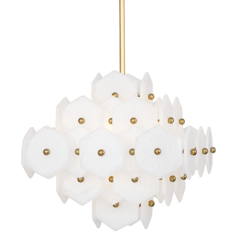 Люстра VIENNA SMALL CHANDELIER Латунь Хром Белый Люстра VIENNA SMALL CHANDELIER Латунь Хром Белый в Челябинске | Loft Concept