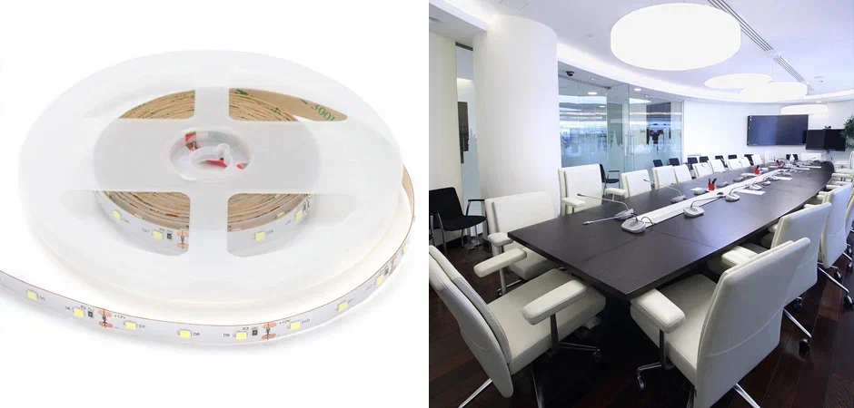 Светодиодная лента 9,6W/m 60LED/m 2835SMD холодный белый Светодиодная лента 9,6W/m 60LED/m 2835SMD холодный белый - Loft-Concept в Челябинске
