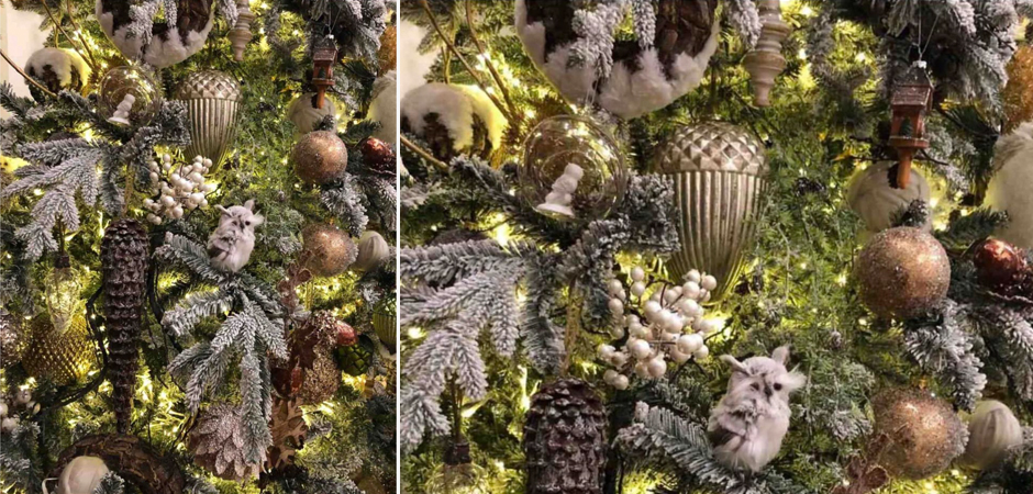 Ель Дизайнерская Украшенная Декором Christmas tree Premium Winter Night Ель Дизайнерская Украшенная Декором Christmas tree Premium Winter Night - Loft-Concept в Челябинске