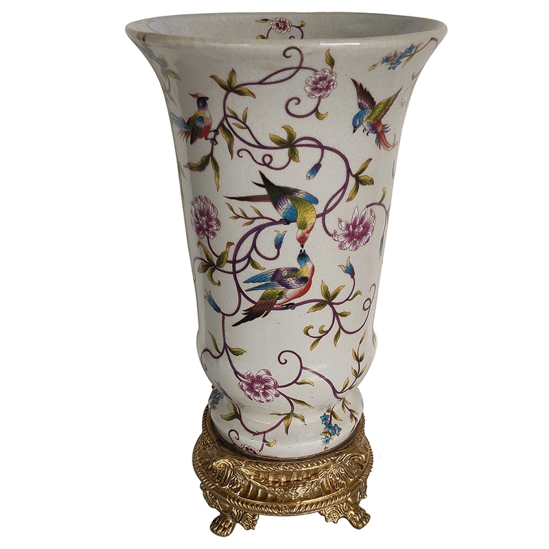 Ваза Olier Vase Бронза Белый Мульти Ваза Olier Vase Бронза Белый Мульти в Челябинске | Loft Concept