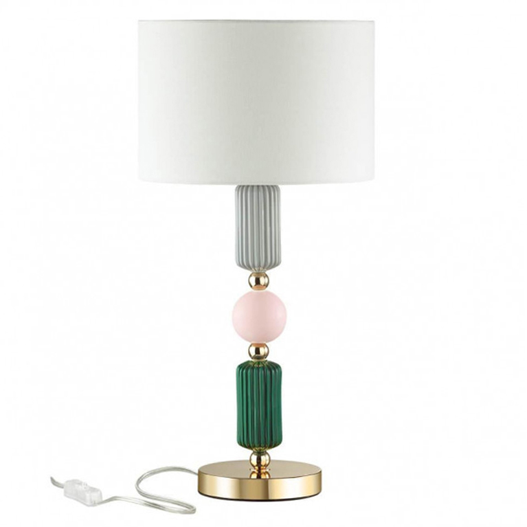 Настольная лампа Керамика Iris Candy table lamp Белый Зеленый Розовый Серый Настольная лампа Керамика Iris Candy table lamp Белый Зеленый Розовый Серый в Челябинске | Loft Concept