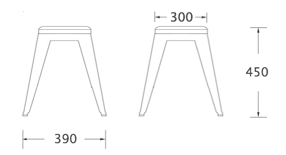 Кухонный стул Tolix Kitchen Stool 45 Кухонный стул Tolix Kitchen Stool 45 в Челябинске