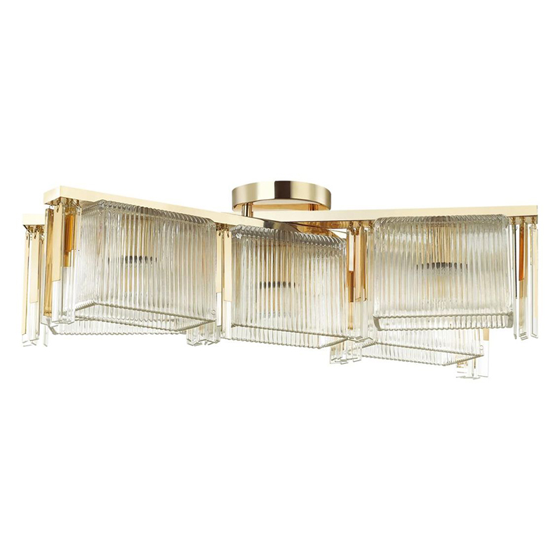 Люстра Madelen Gold Chandelier 5 Глянцевое золото Прозрачный (Transparent) Люстра Madelen Gold Chandelier 5 Глянцевое золото Прозрачный (Transparent) в Челябинске | Loft Concept