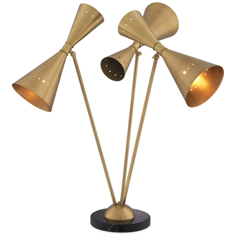 Настольная лампа Eichholtz Table Lamp Omnia Черный Латунь Античная полированная Настольная лампа Eichholtz Table Lamp Omnia Черный Латунь Античная полированная в Челябинске | Loft Concept