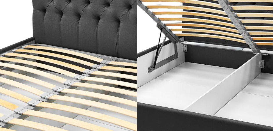 Кровать Gray Capitone Bed Кровать Gray Capitone Bed - Loft-Concept в Челябинске