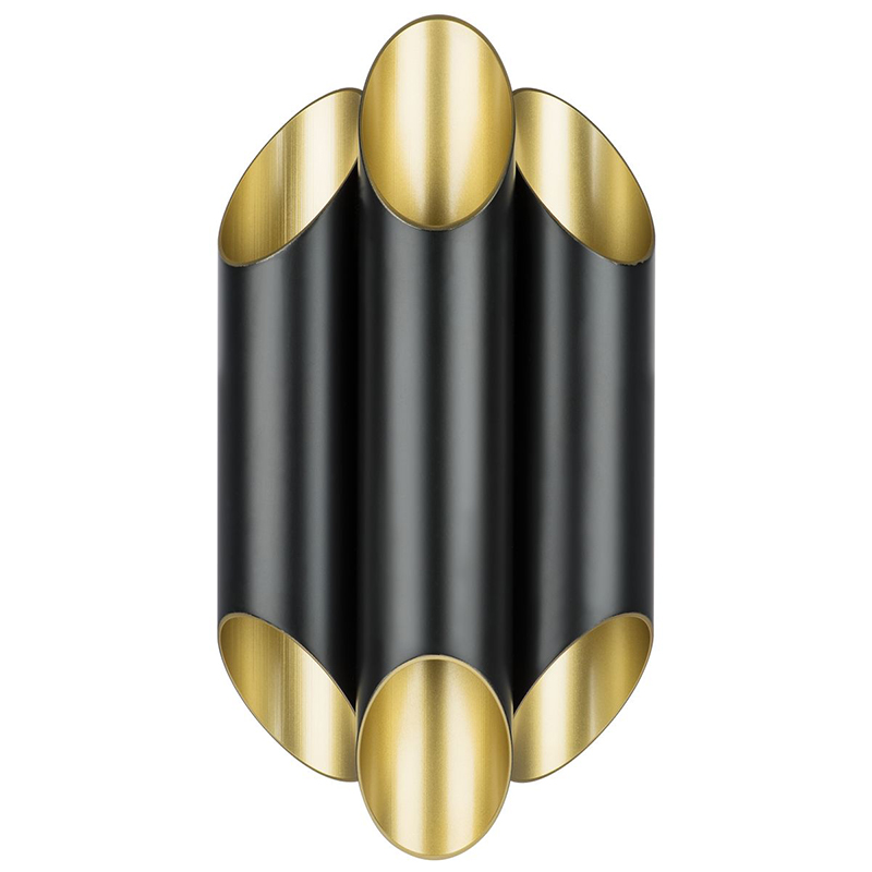 Бра Garbi Trio Black Pipe Organ Sconce Черный Золотой Бра Garbi Trio Black Pipe Organ Sconce Черный Золотой в Челябинске | Loft Concept