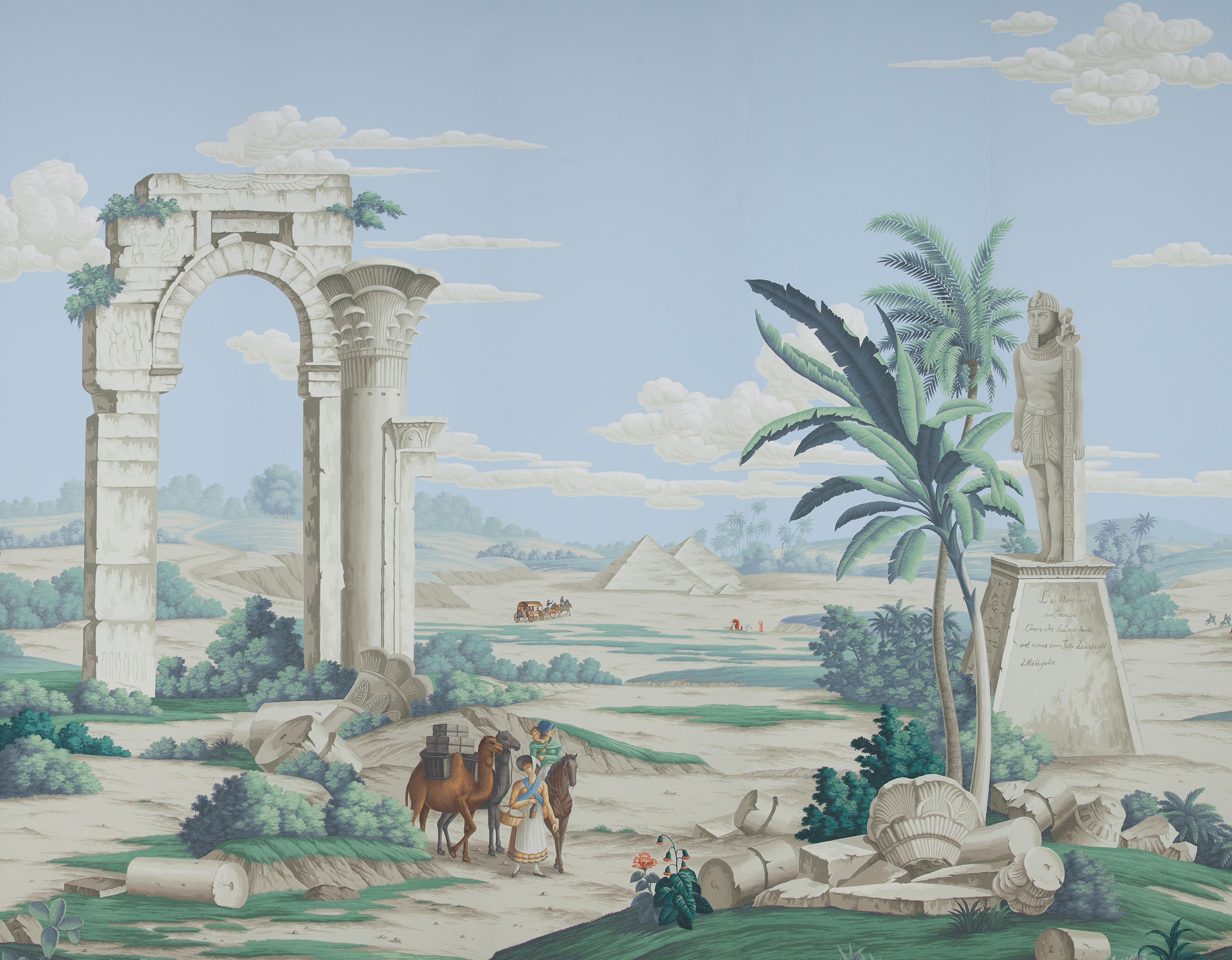 Обои ручная роспись Napoleon's Campaign in Egypt Byzantine on scenic paper Обои ручная роспись Napoleon's Campaign in Egypt Byzantine on scenic paper - постер Loft-Concept в Челябинске