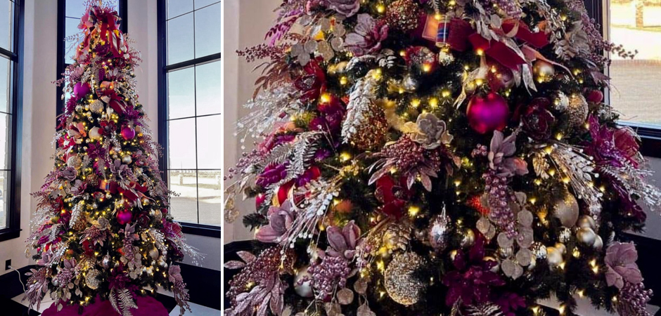 Дизайнерская Елка Премиум украшенная Лиловым Декором Christmas Tree Lilac Premium Дизайнерская Елка Премиум украшенная Лиловым Декором Christmas Tree Lilac Premium - Loft-Concept в Челябинске