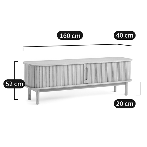 ТВ-тумба с двумя раздвижными дверцами Toinette Light TV Stand ТВ-тумба с двумя раздвижными дверцами Toinette Light TV Stand в Челябинске
