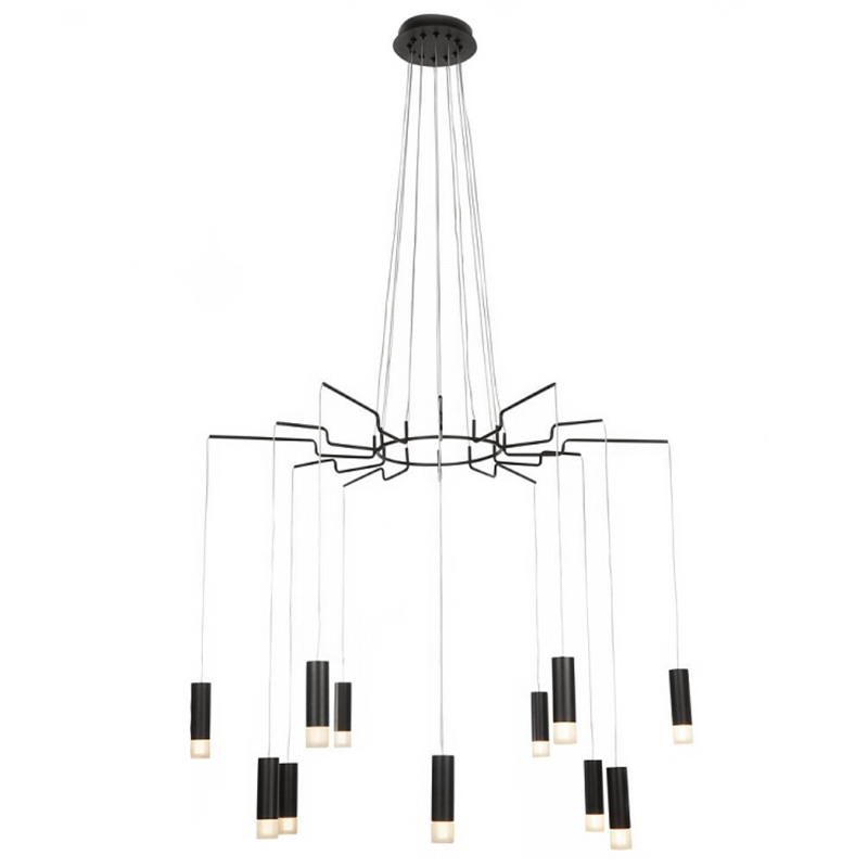 Wireflow LED Black Suspension lam 12 патронов Черный Wireflow LED Black Suspension lam 12 патронов Черный в Челябинске | Loft Concept
