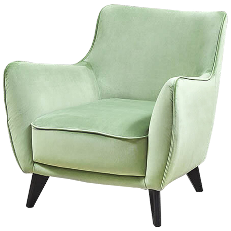 Кресло Mint Softness Chair Зеленый шалфей Черный Кресло Mint Softness Chair Зеленый шалфей Черный в Челябинске | Loft Concept