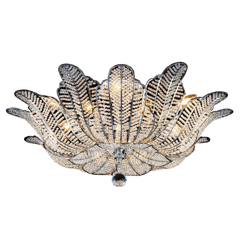 Потолочная люстра Franseza Chandelier chrome Хром Прозрачный (Transparent) Серебряный Потолочная люстра Franseza Chandelier chrome Хром Прозрачный (Transparent) Серебряный в Челябинске | Loft Concept