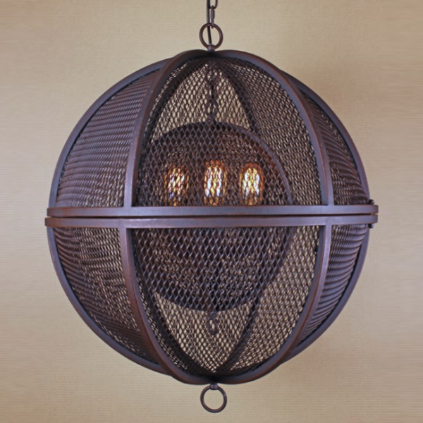Люстра Double Sphere Pendant Коричневый Люстра Double Sphere Pendant Коричневый в Челябинске | Loft Concept