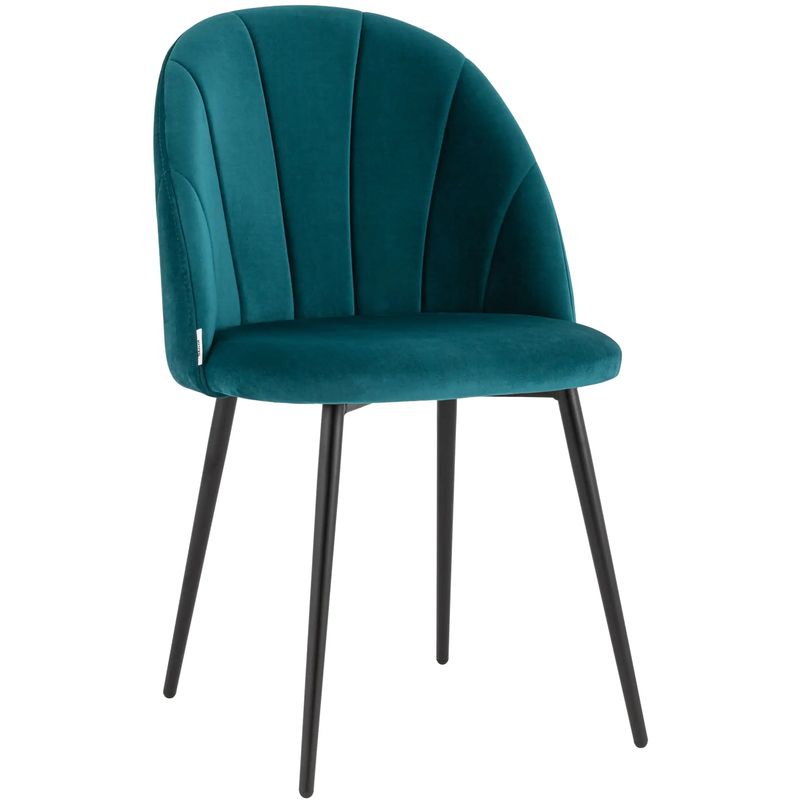 Стул Balsari S Chair Темно-Бирюзовый Велюр Бирюзовый Черный Стул Balsari S Chair Темно-Бирюзовый Велюр Бирюзовый Черный в Челябинске | Loft Concept