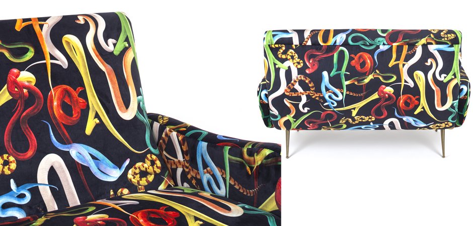 Диван Seletti Sofa Two Seater Snakes Диван Seletti Sofa Two Seater Snakes - Loft-Concept в Челябинске