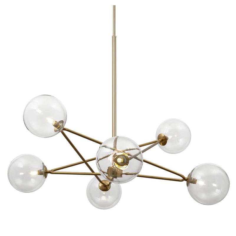 Люстра Chandelier Constellation Orbs Transparent Латунь Прозрачное Стекло Люстра Chandelier Constellation Orbs Transparent Латунь Прозрачное Стекло в Челябинске | Loft Concept