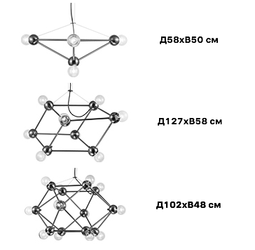 Люстра Molecule Gold Chandelier Люстра Molecule Gold Chandelier в Челябинске