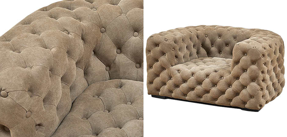 Кресло Soho Tufted Beige Armchair Кресло Soho Tufted Beige Armchair - Loft-Concept в Челябинске