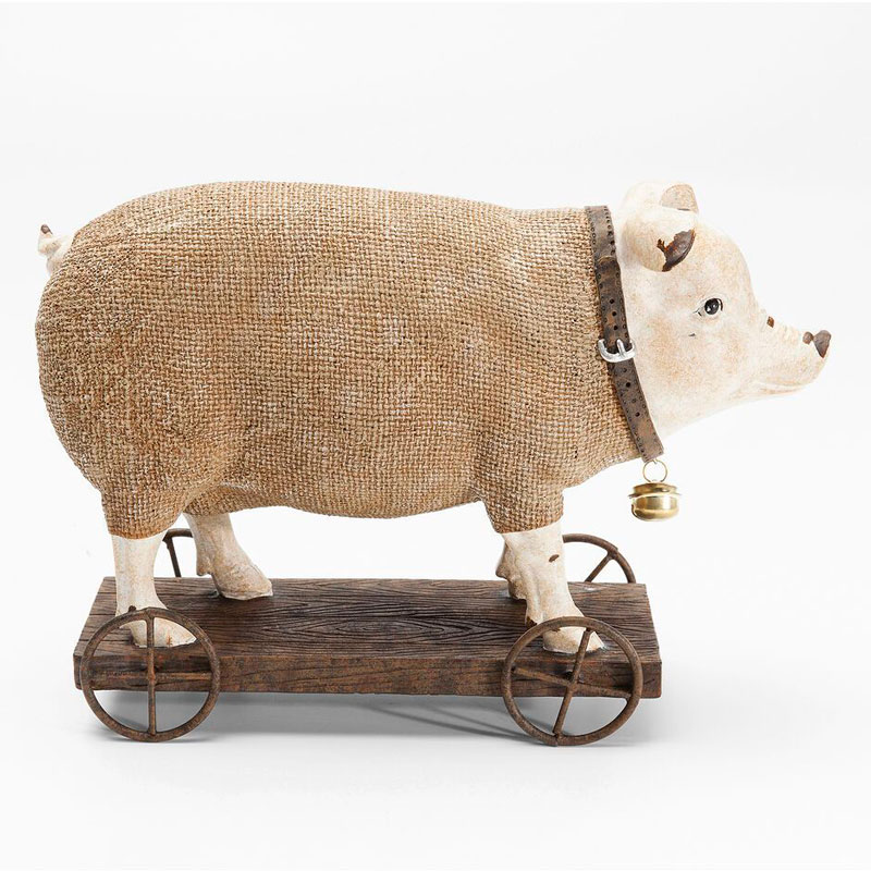 Статуэтка поросенок Brown pig Коричневый ivory ( слоновая кость ) Статуэтка поросенок Brown pig Коричневый ivory ( слоновая кость ) в Челябинске | Loft Concept
