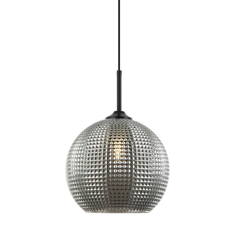 Подвесной светильник Crystal Galaxy Ball chrome glass Черный Серый Подвесной светильник Crystal Galaxy Ball chrome glass Черный Серый в Челябинске | Loft Concept