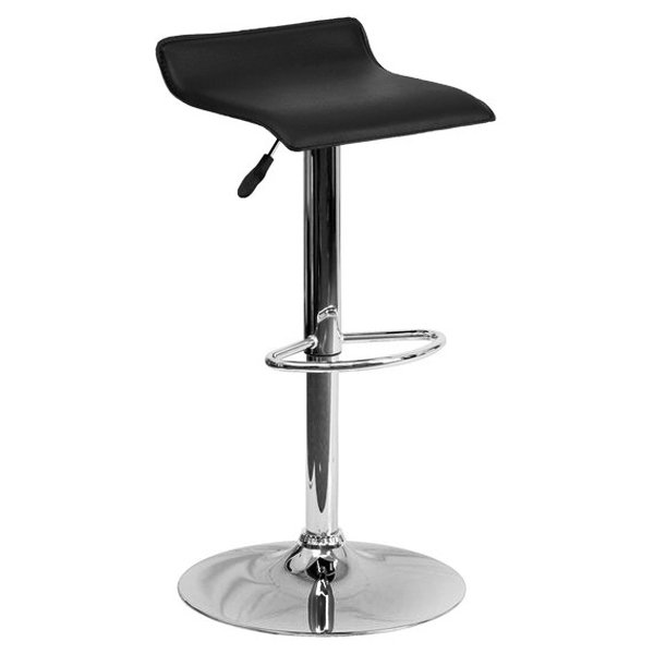 Барный стул Chrome And Black Bar Stool Серебряный Барный стул Chrome And Black Bar Stool Серебряный в Челябинске | Loft Concept
