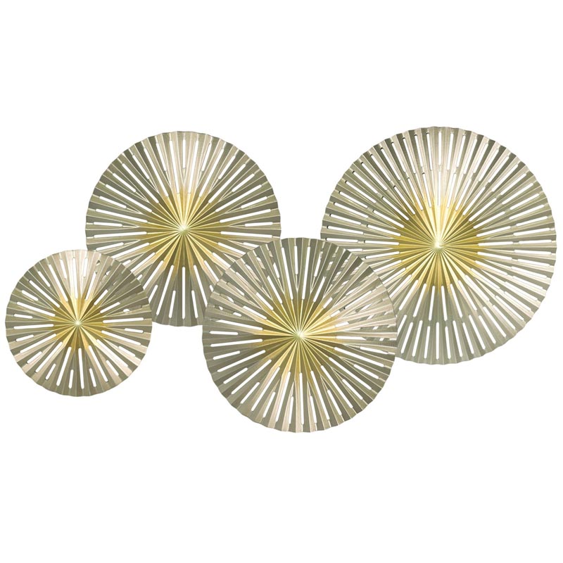 Арт-объект Apollo Gold and Silver Wall Plaque Disc gap 4 Золотой Серебряный Арт-объект Apollo Gold and Silver Wall Plaque Disc gap 4 Золотой Серебряный в Челябинске | Loft Concept