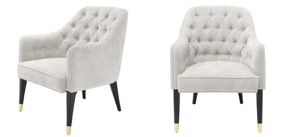 Кресло Eichholtz Chair Cyrus Sand Кресло Eichholtz Chair Cyrus Sand - Loft-Concept в Челябинске