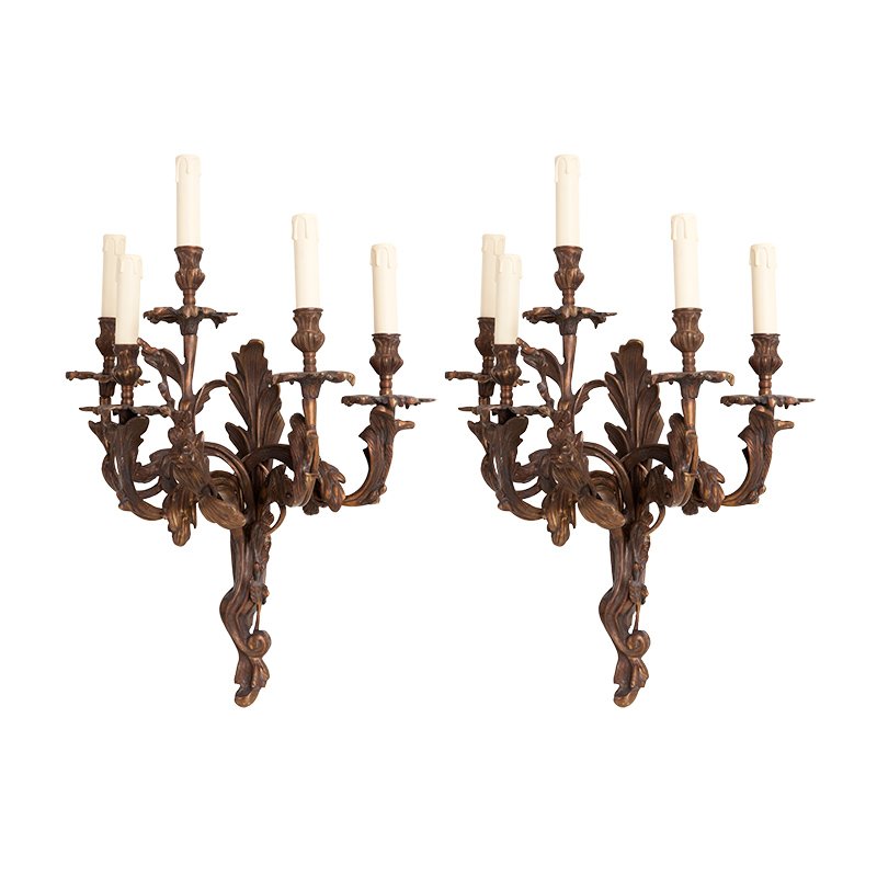 Комплект из 2-х бра Eichholtz Wall Lamp Pompadour Медь Комплект из 2-х бра Eichholtz Wall Lamp Pompadour Медь в Челябинске | Loft Concept