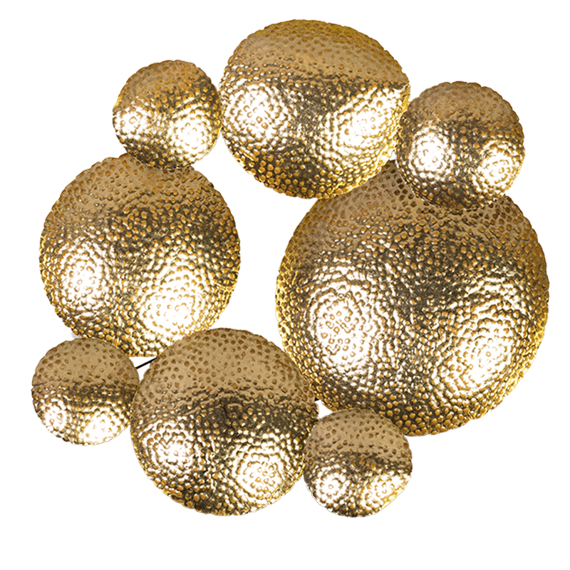 Панно Gold Discs Глянцевое золото Панно Gold Discs Глянцевое золото в Челябинске | Loft Concept