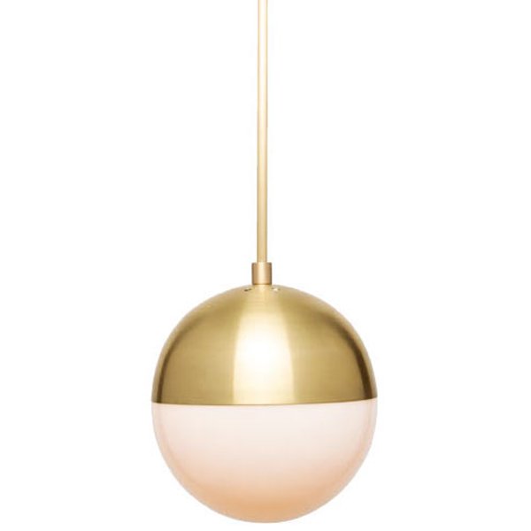Подвесной светильник Cedar & Moss Pendant Lamp Латунь Прозрачный белый Подвесной светильник Cedar & Moss Pendant Lamp Латунь Прозрачный белый в Челябинске | Loft Concept