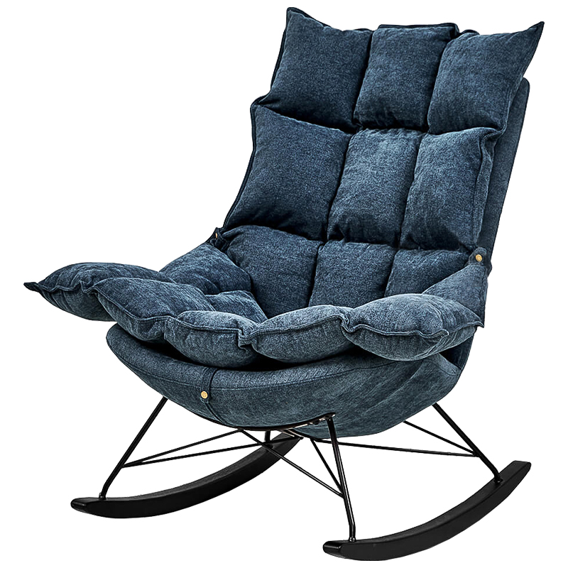 Кресло Bomani Chair Синий Черный Кресло Bomani Chair Синий Черный в Челябинске | Loft Concept