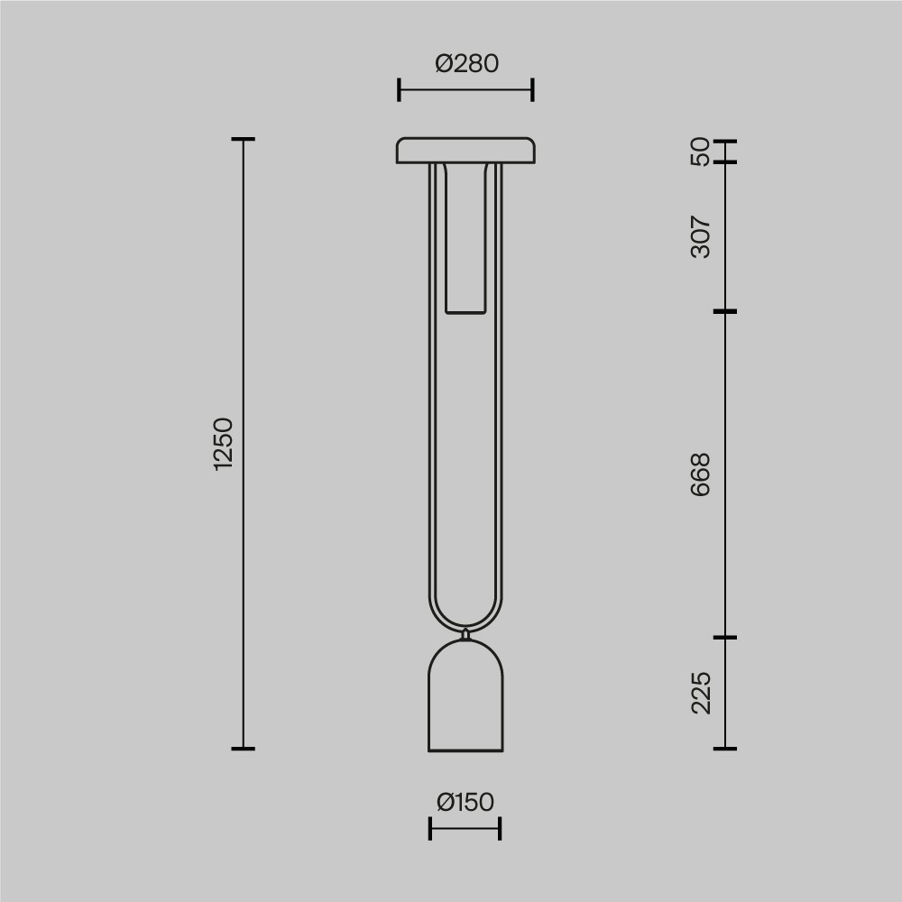 Напольный торшер светодионый Ikebana 3000К 24Вт в Челябинске