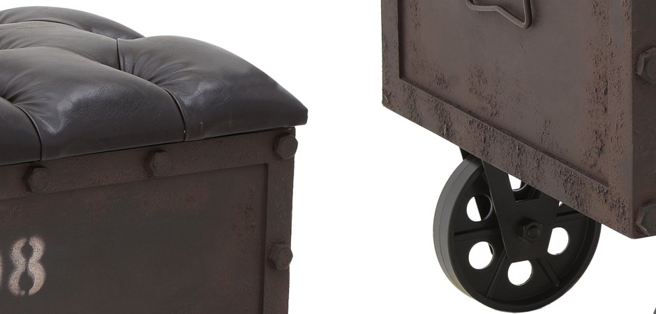 Пуф-бокс Loft Industrial Wheel Пуф-бокс Loft Industrial Wheel - Loft-Concept в Челябинске