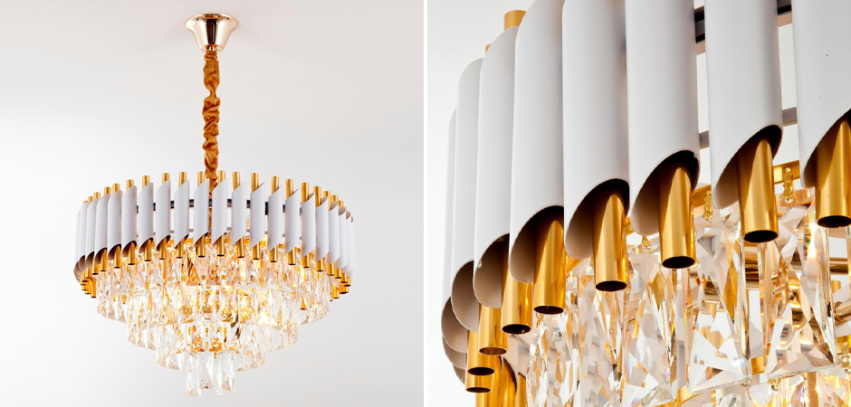 Круглая многоярусная люстра Empire Crystal Gold Круглая многоярусная люстра Empire Crystal Gold - Loft-Concept в Челябинске