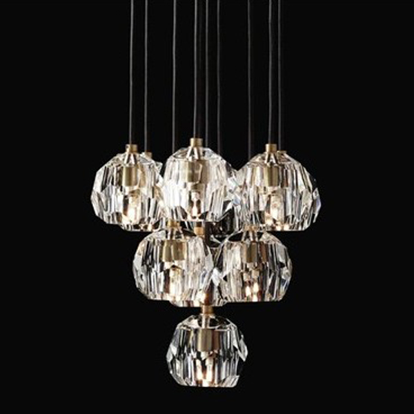 Люстра Boule De Cristal Round Cluster Chandelier 10  Латунь в Челябинске | Loft Concept 