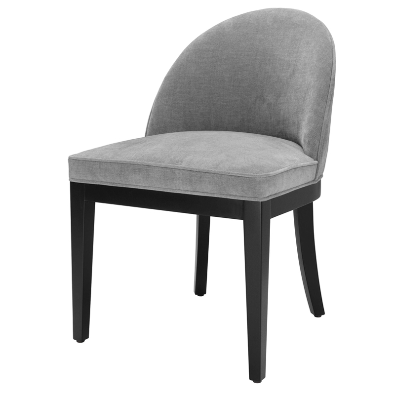 Стул Eichholtz Dining Chair Fallon grey Серый Черный Стул Eichholtz Dining Chair Fallon grey Серый Черный в Челябинске | Loft Concept