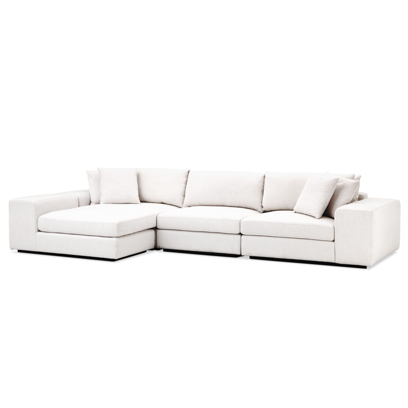 Диван Eichholtz Sofa Vista Grande Lounge white Белый Черный в Челябинске | Loft Concept 