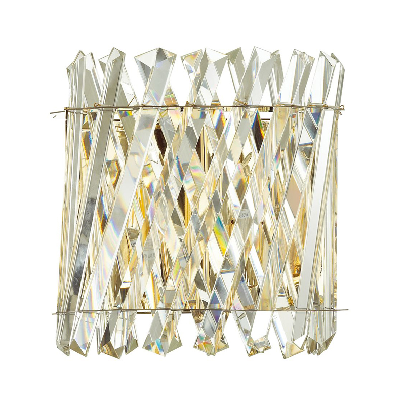 Бра Crystal Crossed Stripes Gold Золотой Бра Crystal Crossed Stripes Gold Золотой в Челябинске | Loft Concept
