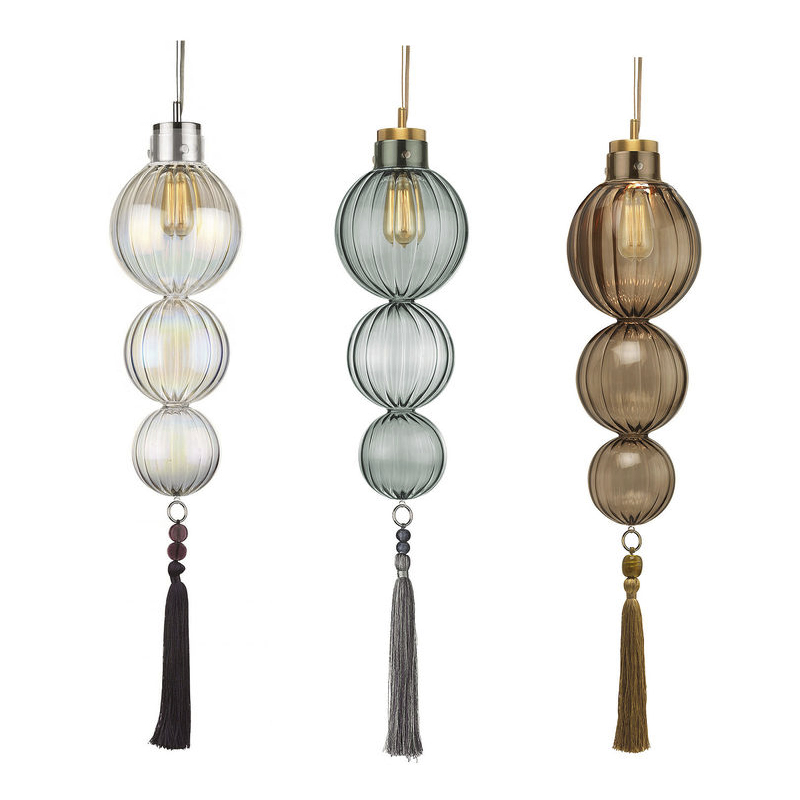 Подвесной светильник Heathfield Lighting - Medina Pendant Хром Латунь Прозрачный Коричневый Голубой Подвесной светильник Heathfield Lighting - Medina Pendant Хром Латунь Прозрачный Коричневый Голубой в Челябинске | Loft Concept