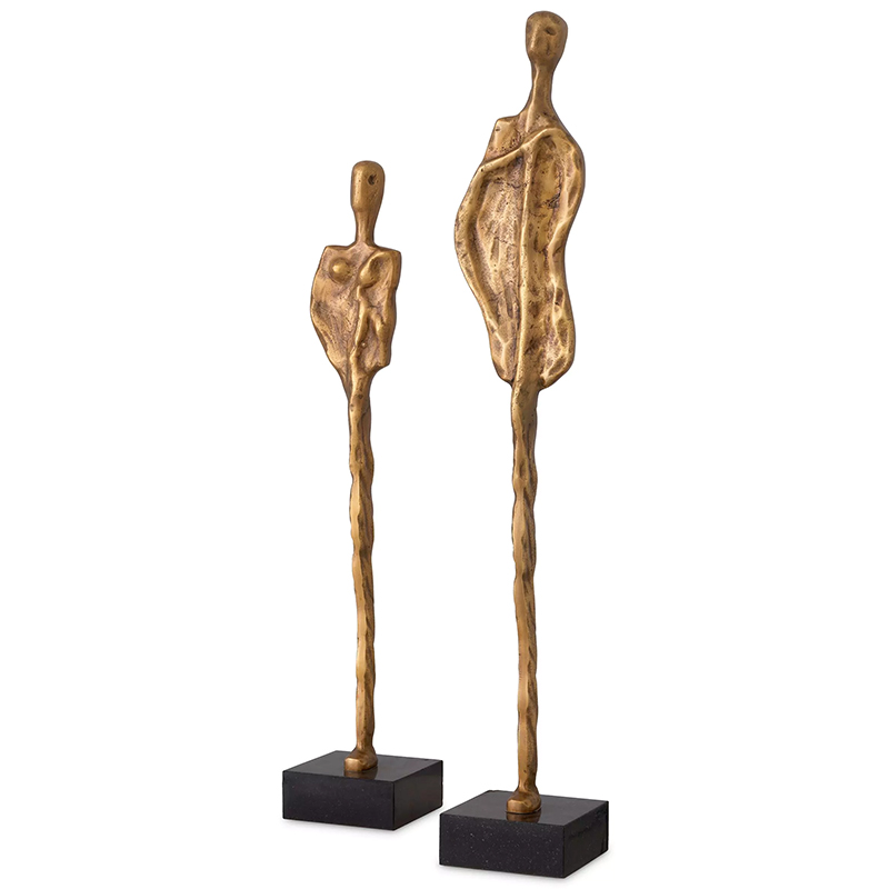 Комплект декоративных статуэток Eichholtz Object Dual Set of 2 Черный Латунь Комплект декоративных статуэток Eichholtz Object Dual Set of 2 Черный Латунь в Челябинске | Loft Concept