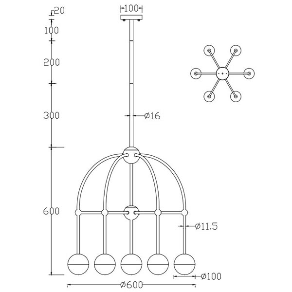 Люстра Heidy Chrome Chandelier 7 Люстра Heidy Chrome Chandelier 7 в Челябинске