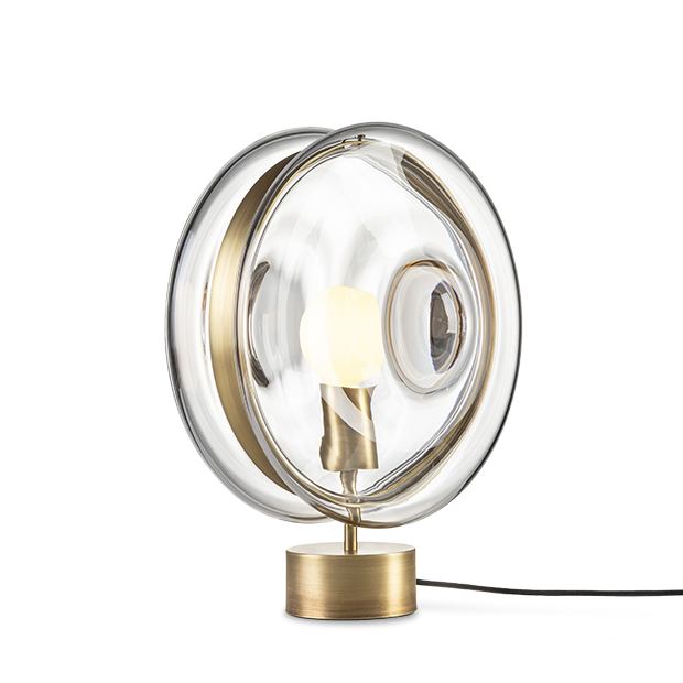 Настольная лампа Bomma Orbital Table Lamp Синий Серый Прозрачный Золотой Настольная лампа Bomma Orbital Table Lamp Синий Серый Прозрачный Золотой в Челябинске | Loft Concept