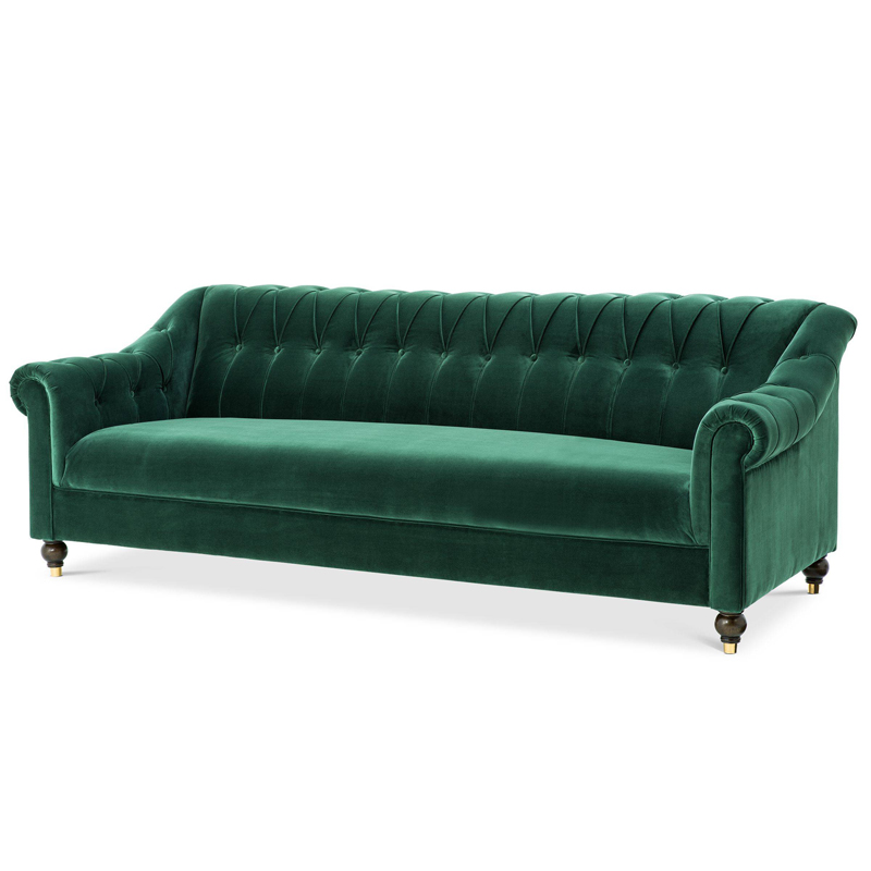 Диван Eichholtz Sofa Brian Зеленый Черный Золотой Диван Eichholtz Sofa Brian Зеленый Черный Золотой в Челябинске | Loft Concept